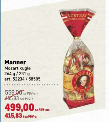 Manner Mozart kugle
