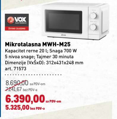 Mikrotalasna MWH-M25