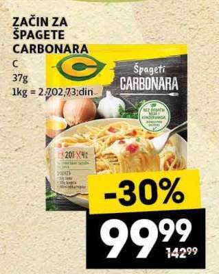 ZAČIN ZA ŠPAGETE CARBONARA