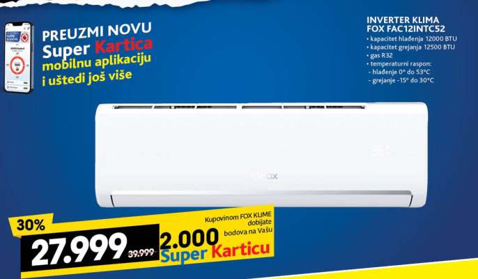 INVERTER KLIMA FOX FAC12INTCS2
