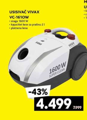 USISIVAČ VIVAX VC-1610W