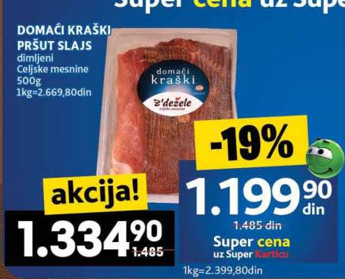 DOMAĆI KRAŠKI PRŠUT SLAJS