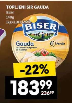 TOPLJENI SIR GAUDA