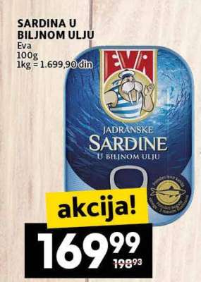 SARDINA U BILJNOM ULJU