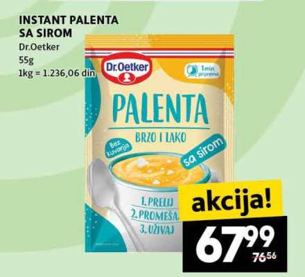 Instant palenta sa sirom