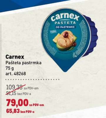 Carnex Pašteta pastrmka