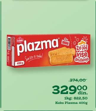 Keks Plazma 400g