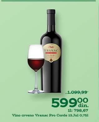 Vino crveno Vranac Pro Corde 13.Jul 0,75l