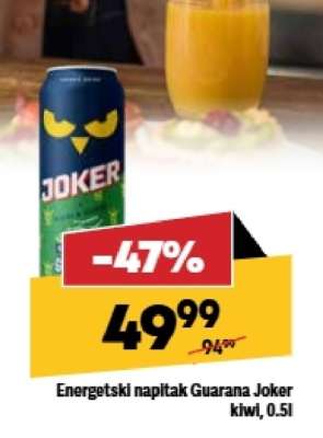 Energetski napitak Guarana, Joker kiwi, 0,5l