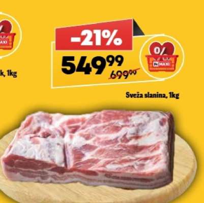 Sveža slanina 1kg