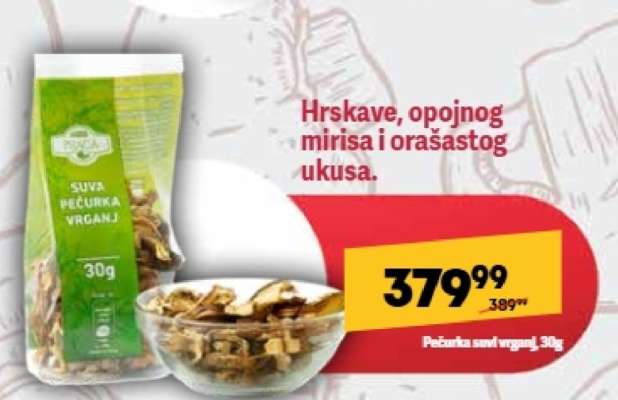 Pečurka suvi vrganj, 30g