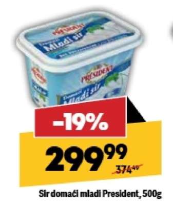 Sir domaći mladi President 500g