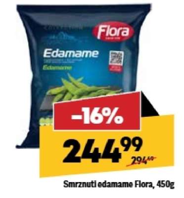 Smrznuti edamame Flora, 450g