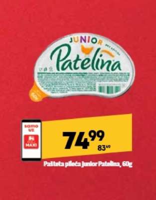 Pašteta pileća junior Patelina 60g