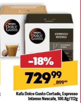 Kafa Dolce Gusto Cortado, Espresso Intenso Nescafe, 100.8g/112g