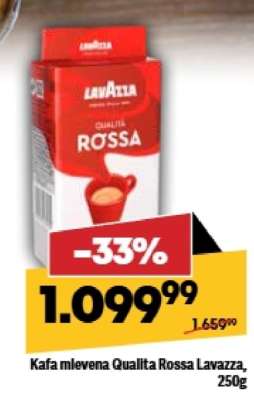 Kafa mlevena Qualita Rossa lavazza 250g