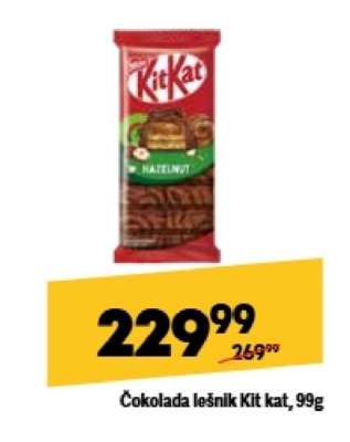 Čokolada lešnik Kit kat, 99g