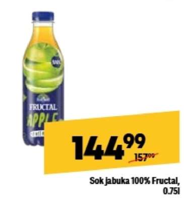 Sok jabuka 100% Fructal 0,75l