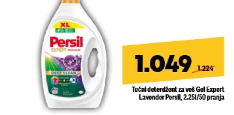 Tečni deterdžent za veš Gel Expert Lavender Persil, 2.25l/50 pranja