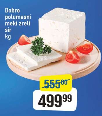 Dobro polumasni meki zreli sir