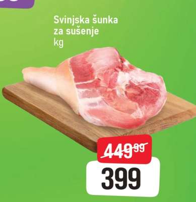 Svinjska šunka za sušenje