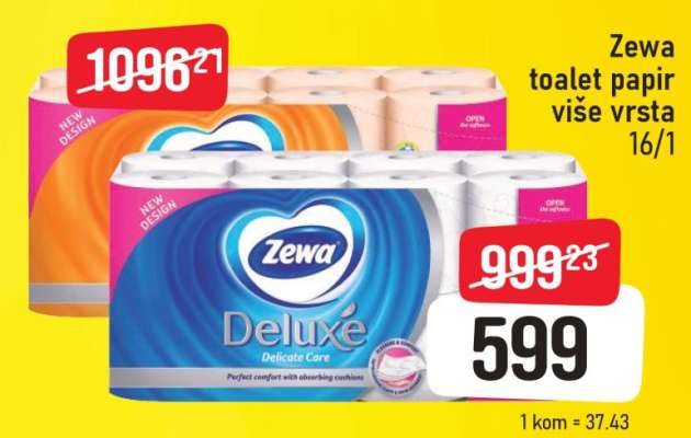 Zewa toalet papir više vrsta 16/1