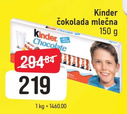 Kinder čokolada mlečna