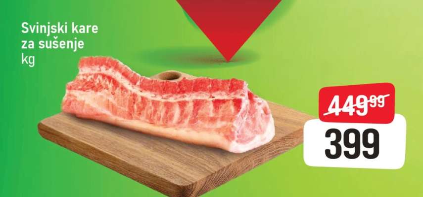 Svinjski kare za sušenje