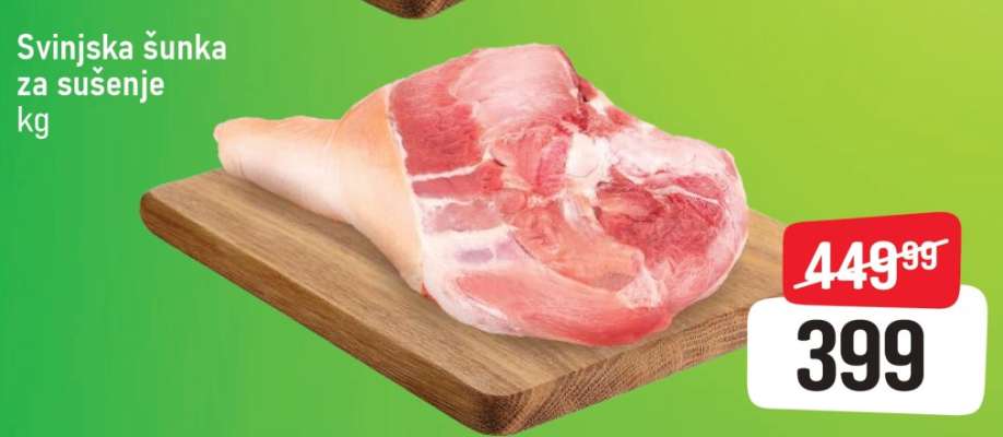 Svinjska šunka za sušenje