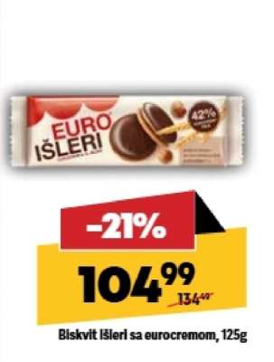 Biskvit Išleri sa eurocremom 125g