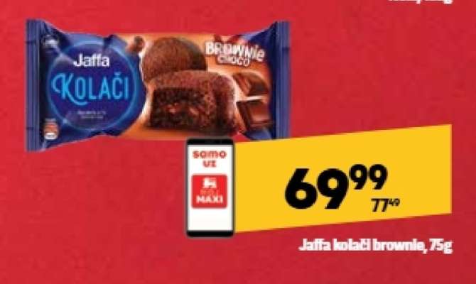 Jaffa kolaci brownie, 75g