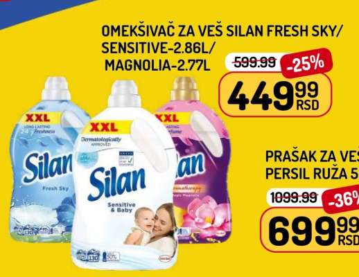 Omekšivač za veš Silan Fresh Sky/Sensitive/Magnolia