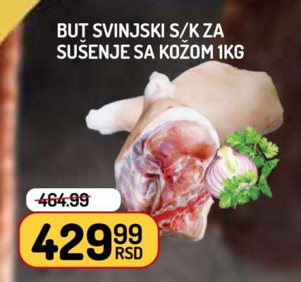 But svinjski s/k za sušenje sa kožom 1kg