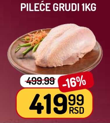 Pileće grudi 1kg
