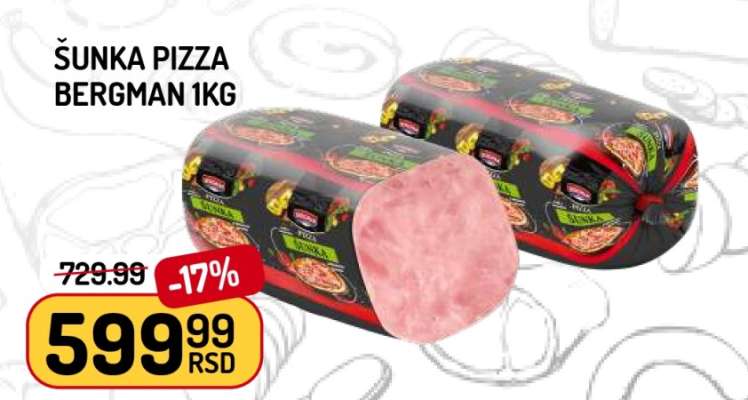 Šunka Pizza Bergman 1kg