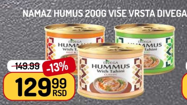 Namaz Humus 200g više vrsta Divega