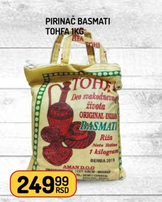 PIRINAČ BASMATI TOHFA 1kg