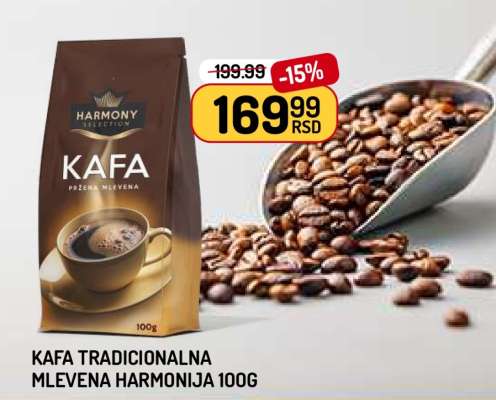 KAFA TRADICIONALNA MLEVENA HARMONIJA 100g