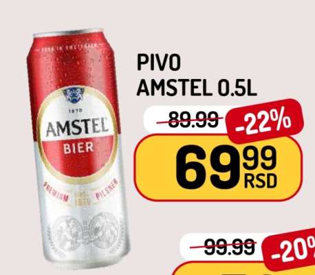 Pivo Amstel 0.5l