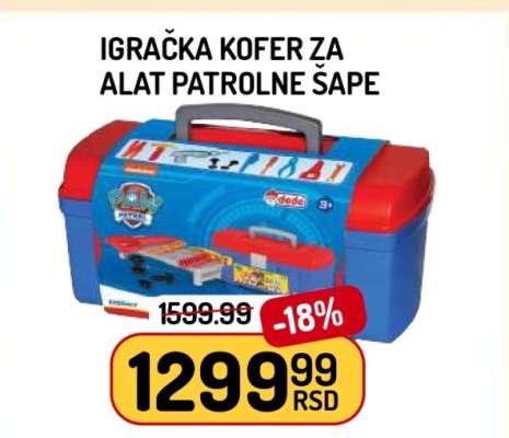 Igračka kofer za alat Patrolne šape