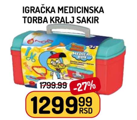 Igračka Medicinska Torba Kralj Sakir