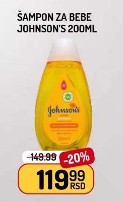 Šampon za bebe Johnson's 200ml