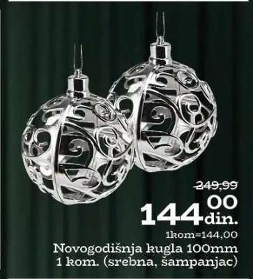 Novogodišnja kugla 100mm
