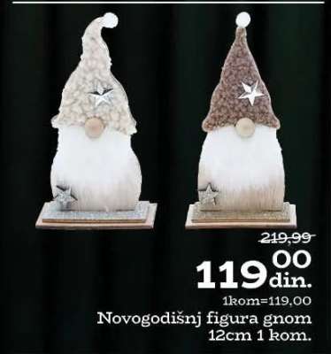 Novogodišnji figura gnom