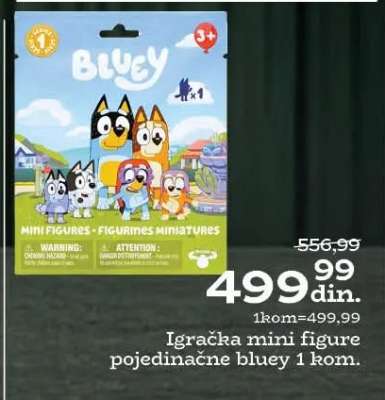 Igračka mini figure pojedinačne bluey 1 kom.