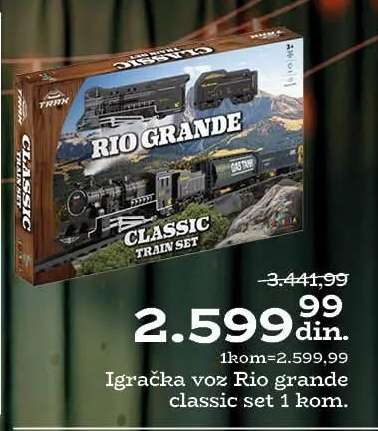Igračka voz Rio grande classic set 1 kom.