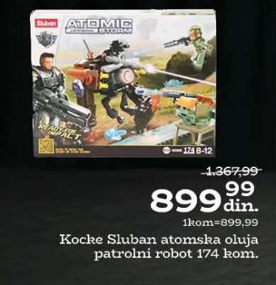 Kocke Sluban atomska oluja patrolni robot 174 kom.