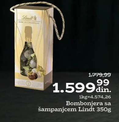Bombonjera sa šampanjcem Lindt 350g