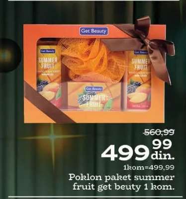 Poklon paket summer fruit get beuty 1 kom.