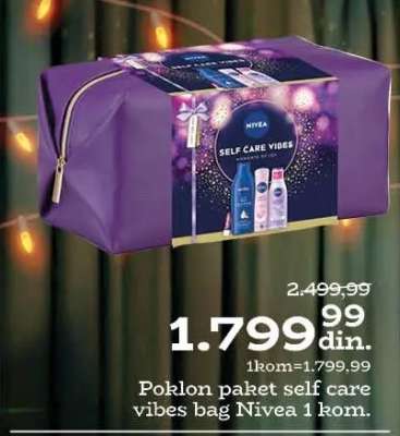 Poklon paket self care vibes bag Nivea 1 kom.